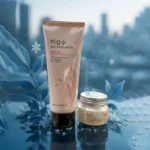 The Face Shop Rice Water Bright Cleanser & Rice Ceramide Moisture Cream – Combo - Image 2